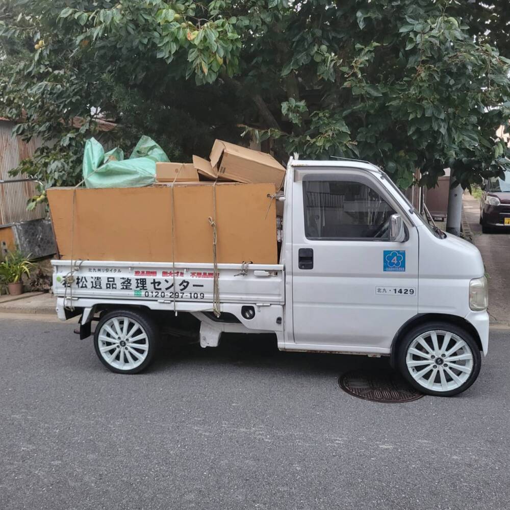 北九州市 若松区で軽トラトック満載古紙回収の依頼がありました 画像4