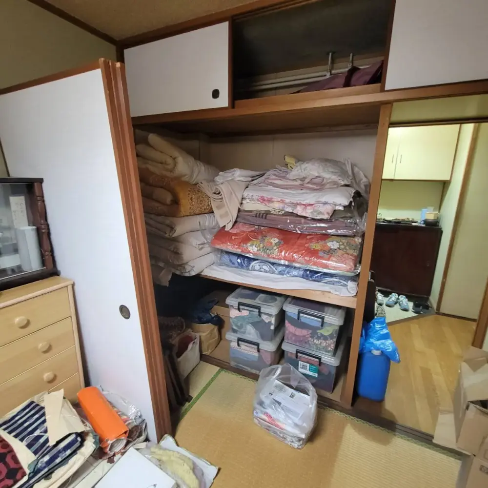 福岡県遠賀郡水巻町の県営団地の遺品整理 画像1
